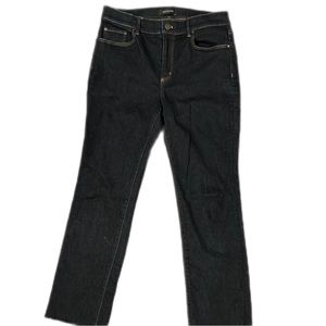 Ann Taylor Slim Crop Modern Fit Dark Rinse Jeans